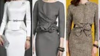 Most Popular Occasionally Wear Silmfit Sheath Dresses Bussiness Women Elegant Dresses 2022
