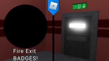 HOW TO GET Fire Exit BADGES! SCP Monsters Roleplay (ROBLOX)