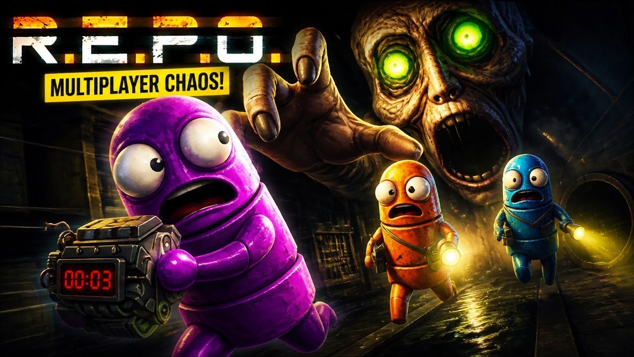 R.E.P.O Multiplayer Chaos With Friends 🔥#repo #multiplayergames #shortsfeed #shortslive