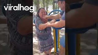 Woman Loses Her Teeth Trying to Exercise on Playground Equipment || ViralHog by ViralHog 7,387 views 21 hours ago 1 minute, 5 seconds