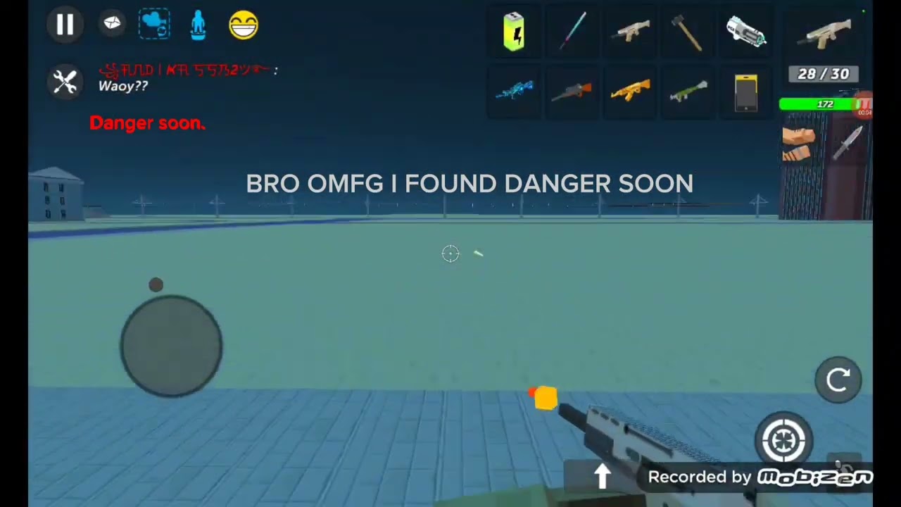 I found "Danger soon." in crabman map | Simple Sandbox 2