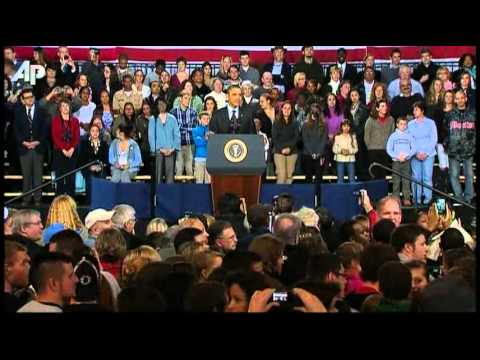 Obama Interrupted by Hecklers