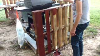 #pallet grill project#grill pallet#patio grill