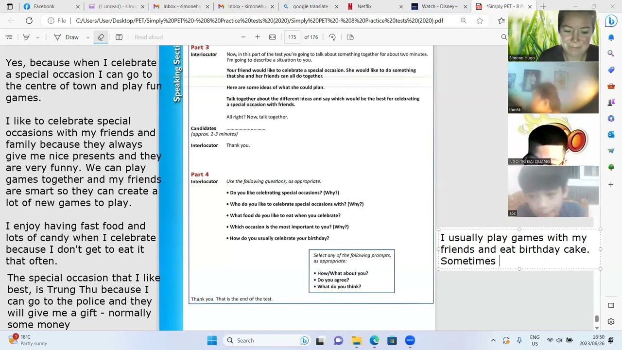 Simply PET Hong Tam5b, Soc Tre6k, Dai Quang6k 26 06 2023 1