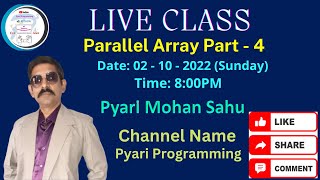 Java Array Programming Part - 4 | Parallel Array Operation