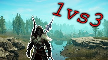 1 vs 3 - Open World, Bow/Spear New World + build