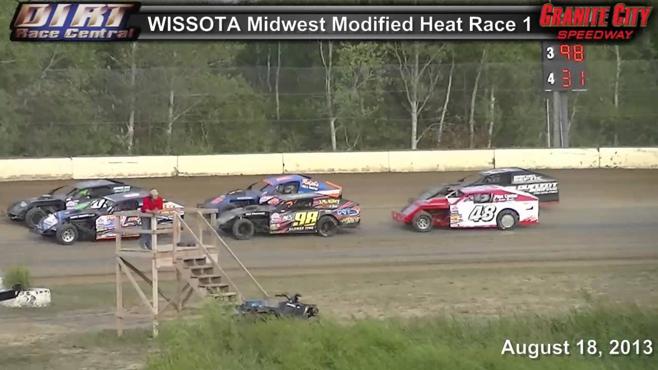Midwest Modified Races Granite City Speedway 8 18 13 WISSOTA Midwest Modified Races - YouTube
