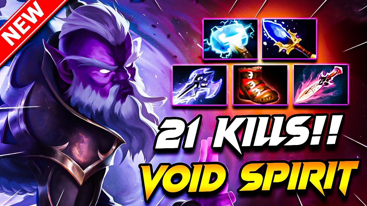 Игровой процесс Dota 2 VOID SPIRIT | (x21 убийство!!) Void Spirit DOTA 2 Carry Build Pro Руководс...