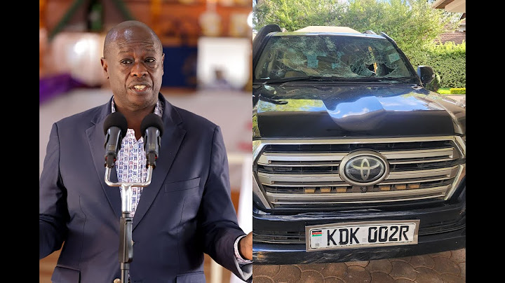 BREAKING NEWS: Former DP Rigathi Gachagua forced to flee for his life after goons attacked him