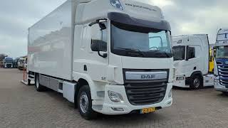 V701 DAF FA CF290 4x2 Spacecab Euro6 - Gesloten Bak - Portaal Lift - RVS Gereedschapskisten