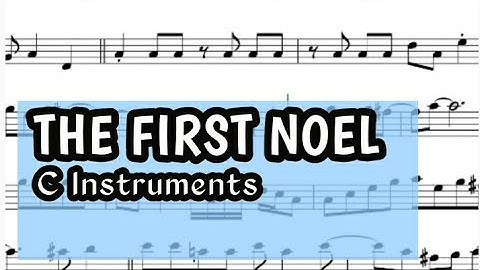 The First Noel Flute Violin Sheet Music Backing Track Play Along Partitura