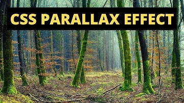 CSS Only | Responsive CSS Parallax Effect | Parallax Scrolling Effect with CSS and HTML