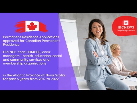 6-Year Approval: PR for Senior Managers in Health & others in Atlantic Province of NS (NOC 0014000)