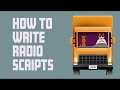 How to write a radio commercial script