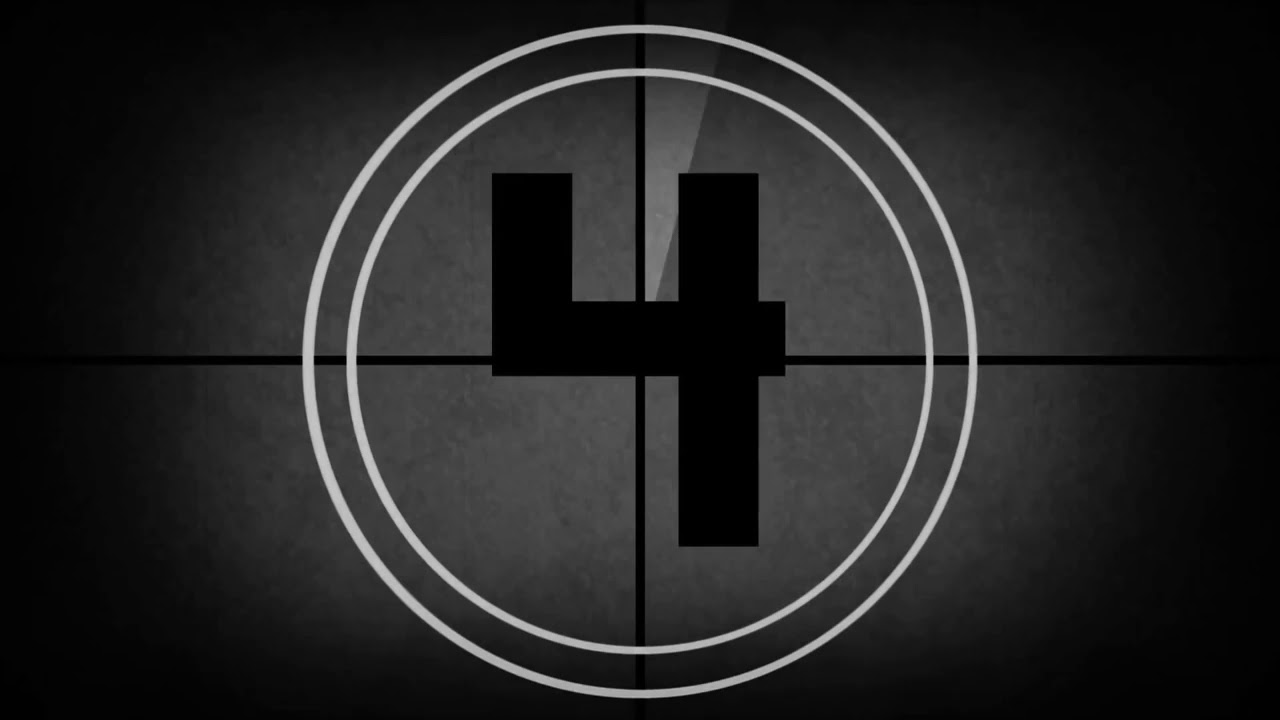 Projector Style Count Down Timer Old Grey and Grainy HD YouTube