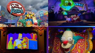 The Simpsons Ride - POV (Universal Studios Hollywood, 4\/16\/2022, Front Row)