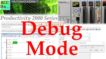 Productivity 2000 Series PLC Debug Mode