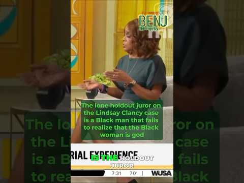 GAYLE KING Oprah Winfrey's best friend SHOCKED to learn LINDSAY CLANCY holdout JUROR is a BLACK MAN!