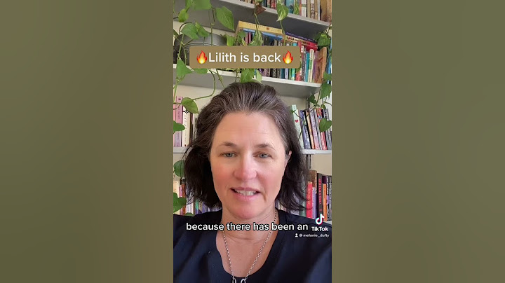 Lilith is back - the more masculine side of the unified feminine returns