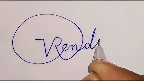 VIRENDRA Name Signature Style | A1 Writer ✍️