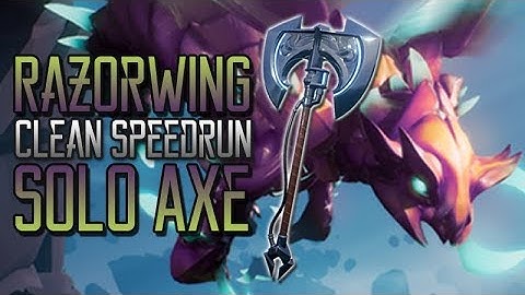 Dauntless | Razorwing Kharabak Solo Axe Speedrun & Build (0.4.5) 2:11:83
