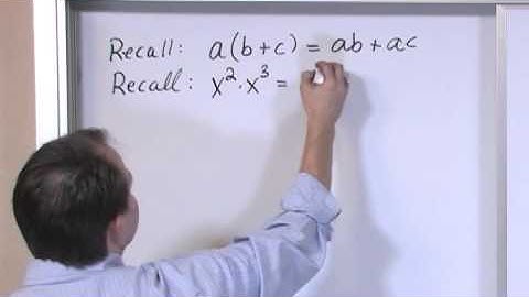 Lesson 14 - Multiplying Expressions (Pre-Algebra Tutor)