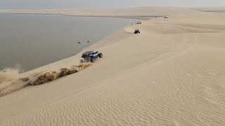 Driving The Sand Dunes Of Qatar Desert