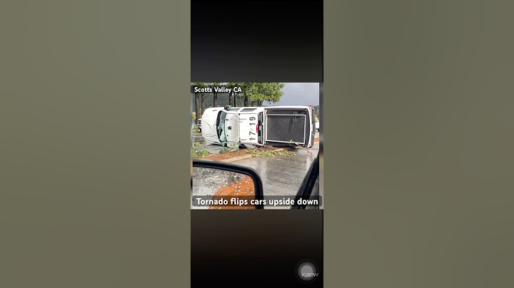 Tornado touches down in Santa Cruz County | Cars flipped over in Scotts Valley, CA 🌪️💨🚑😱