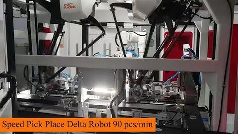 High Speed Pick Place Delta Robot | 90-100 Pcs/Min with Vision System