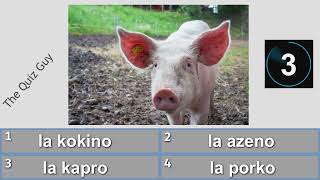 Learn Esperanto: Farm animals (la farmbestoj)