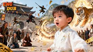 An little boy with \