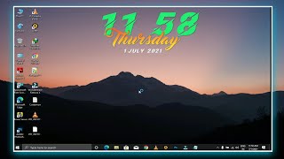 How to add Clock Widget in Windows 10🔥 | How to Customize Windows 10 Desktop🤔 | Date and Time |Sakti screenshot 5