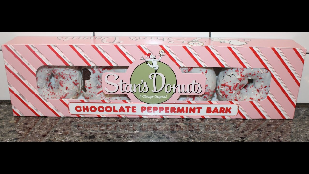 Stan’s Donuts Chocolate Peppermint Bark Donuts Review YouTube