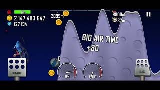 Hill Climb Racing: Snowmobile + Moon 3334m (WR) screenshot 5