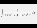 Integral of 1/(3sin^2(x) + 5cos^2(x)) dx