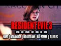 Resident evil 3 nemesis4kfull game  no damage  hard  all bosses  rank as  all files