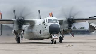 VRC-40 Sundown Ceremony and Ceremonial Farewell Flight of C-2A Greyhound