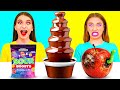 チョコレートファウンテンチャレンジ | 壮大なフードバトル BaRaFun Gold Challenge