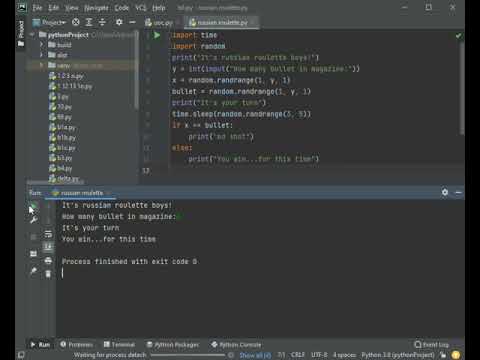Russian Roulette In Python - YouTube