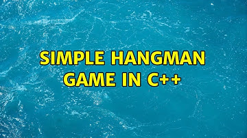 Simple Hangman game in C++