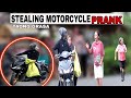 STEALING MOTORCYCLE | TAONG GRASA | PUBLIC (PRANK) | Ang lakas kumapit ni ate