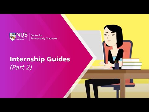 Internship Guides (Part 2): Planning & Preparing