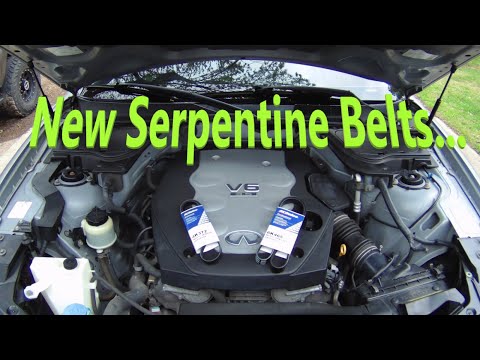 How To Replace Infiniti Serpentine Belts! (FX35, FX45, G35, M35, M45, Q45, QX4)