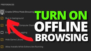 How To Enable Offline Mode Browsing in Epic Games Launcher