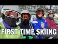 Our FIRST Family SKI Trip | BRENNAN races MOM *Guess who wins?*