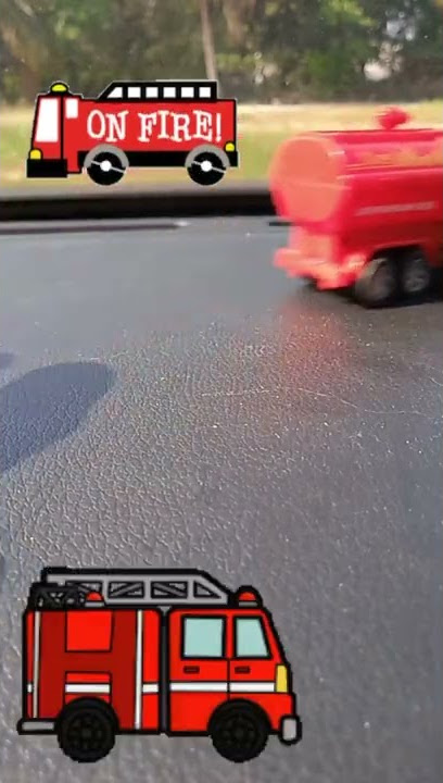 lori bomba lucu | funny fire truck 😂