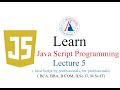 Java Script Lecture 5 (Pop-Up Boxes)