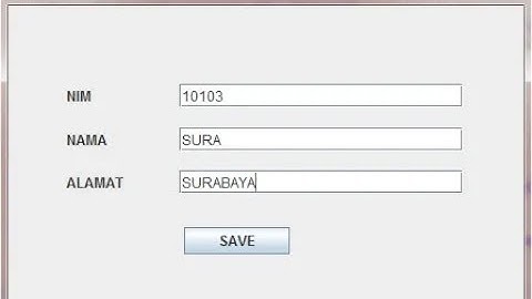 Membuat tombol simpan di java eclipse