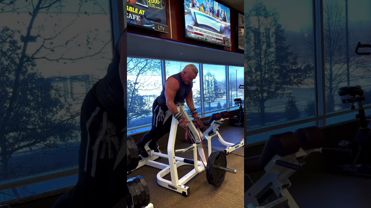 Using a rope as your handle on a T bar row allows for a freer range of motion