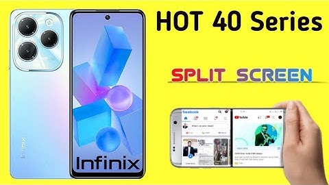 infinix HOT 40/40i/40Pro split screen | How to split screen in infinix HOT 40/40i/40Pro